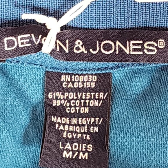 Devon and Jones Dark Teal Crownlux Performance Style DG20W Polo Work Top Size M - Picture 13 of 16